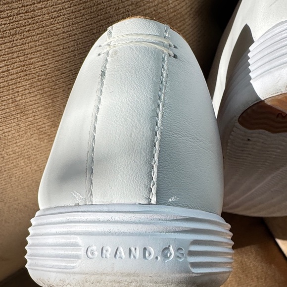 Cole Haan Woman’s Lou Classic White Leather Sneakers - Picture 5 of 8